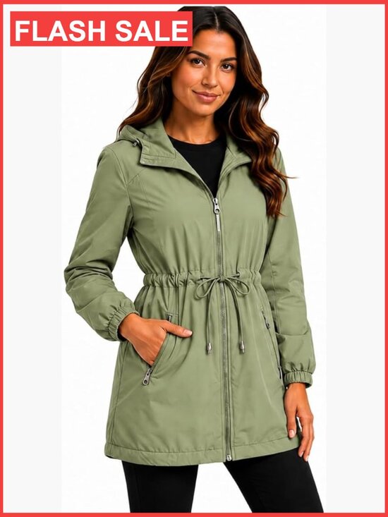 Jackets & Blazers - Women's Insulated Windbreaker Jacket Water Resistant Long Length
